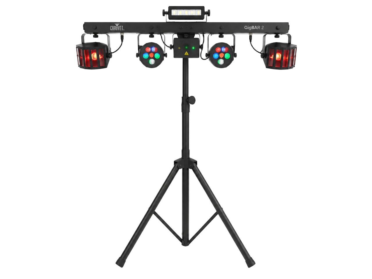 Chauvet DJ GigBAR 2 alles-in-één lichtsysteem op tripod stand